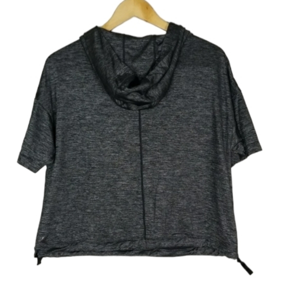 Fabletics Bea Short Sleeve Hoodie Black/Grey Small - Picture 5 of 16